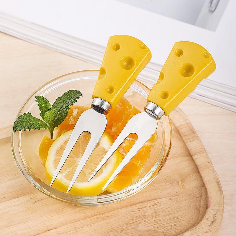 Dĩa Ăn Hoa Quả Inox Phô Mai Decor Văn Phòng Cute