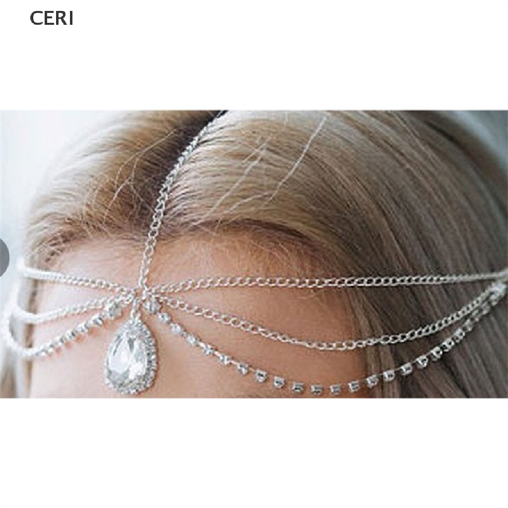 Vòng cổ Pha Lê Tua Rua Cài Tóc Hình Giọt Nước