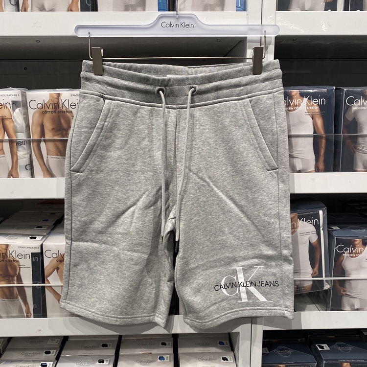 Quần Short Calvin Klein / CK Rút Dây Dáng Rộng Màu Trơn Dễ Phối Đồ Phong Cách Cho Nam