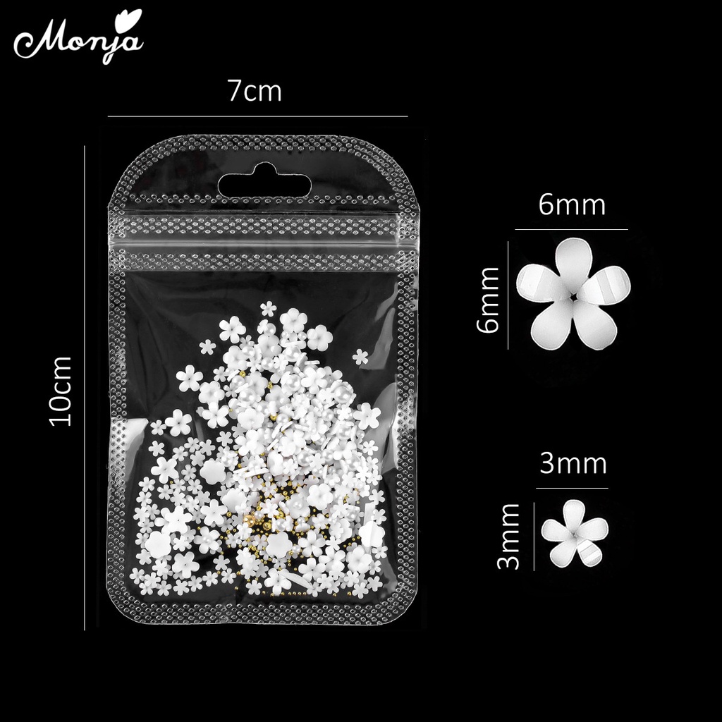 1 Túi Hạt Cườm Hình Hoa Hồng Vàng Hồng 3D Bằng Nhựa Acrylic Trang Trí Móng Tay DIY