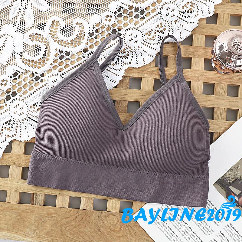 Áo ngực kèm mút có thể tháo rời và dây đai đan chéo mặt lưng phong cách quyến rũ thoáng khí thời trang thể thao cho nữ