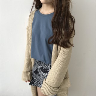 Áo thun dài tay basic 7 màu