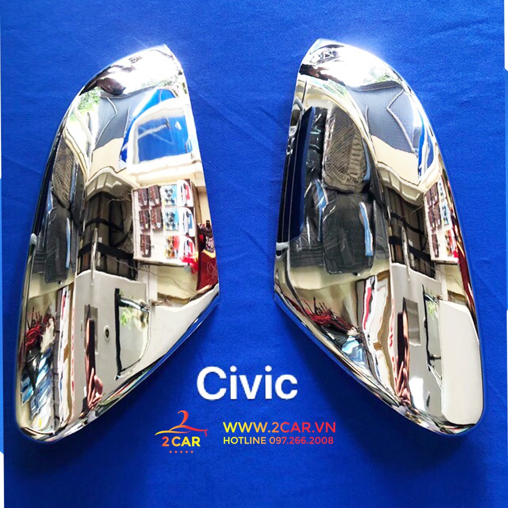Ốp gương chiếu hậu xe Honda Civic 2016-2020 mạ crom cao cấp