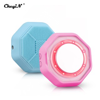 Máy mát xa làm sạch da mặt CkeyiN MR612 3 trong 1 bằng silicon làm sạch trẻ hóa chăm sóc da