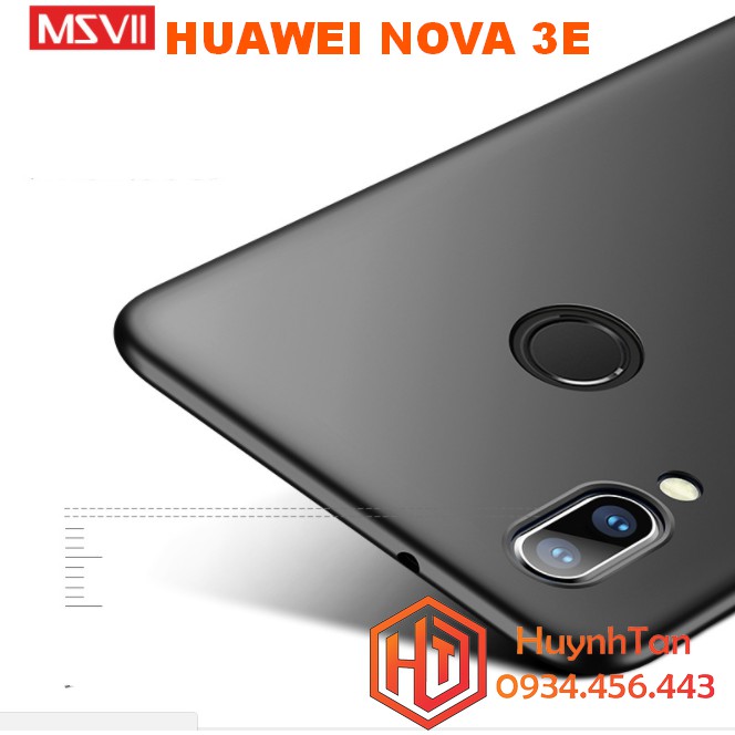 Ốp lưng Huawei Nova 3E nhựa full cạnh chính hãng MSVII