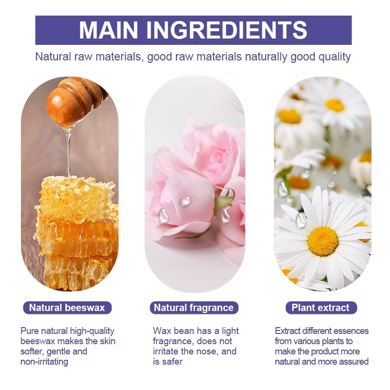 Sáp wax lông SUMAX hard wax bean hạt wax nóng màu 300g