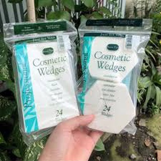 Bông mút tán kem nền 24 miếng Cosmetic wedges
