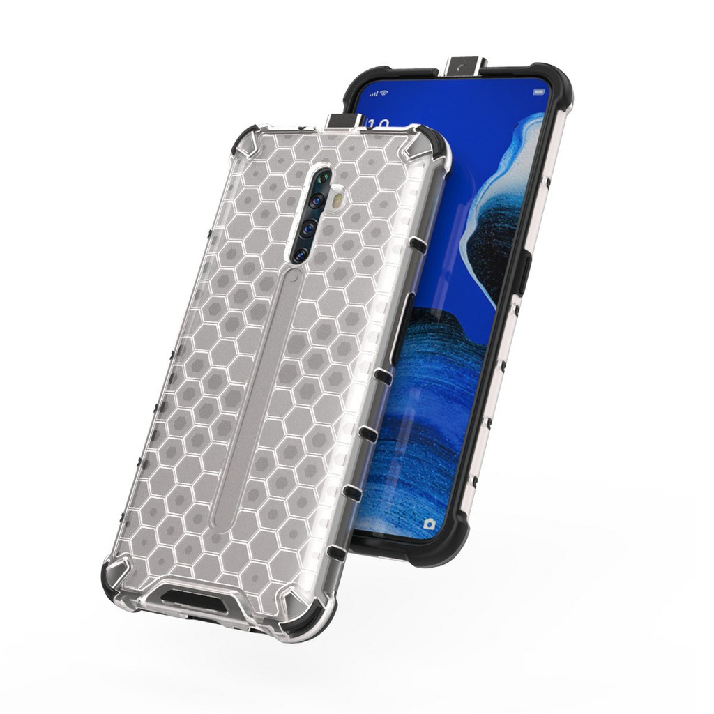 Ốp lưng Oppo Reno 2F / Reno 6Z 5G / Reno7 Z 5G chống sốc vân tổ Ong kiểu dáng UAG thời trang siêu bền