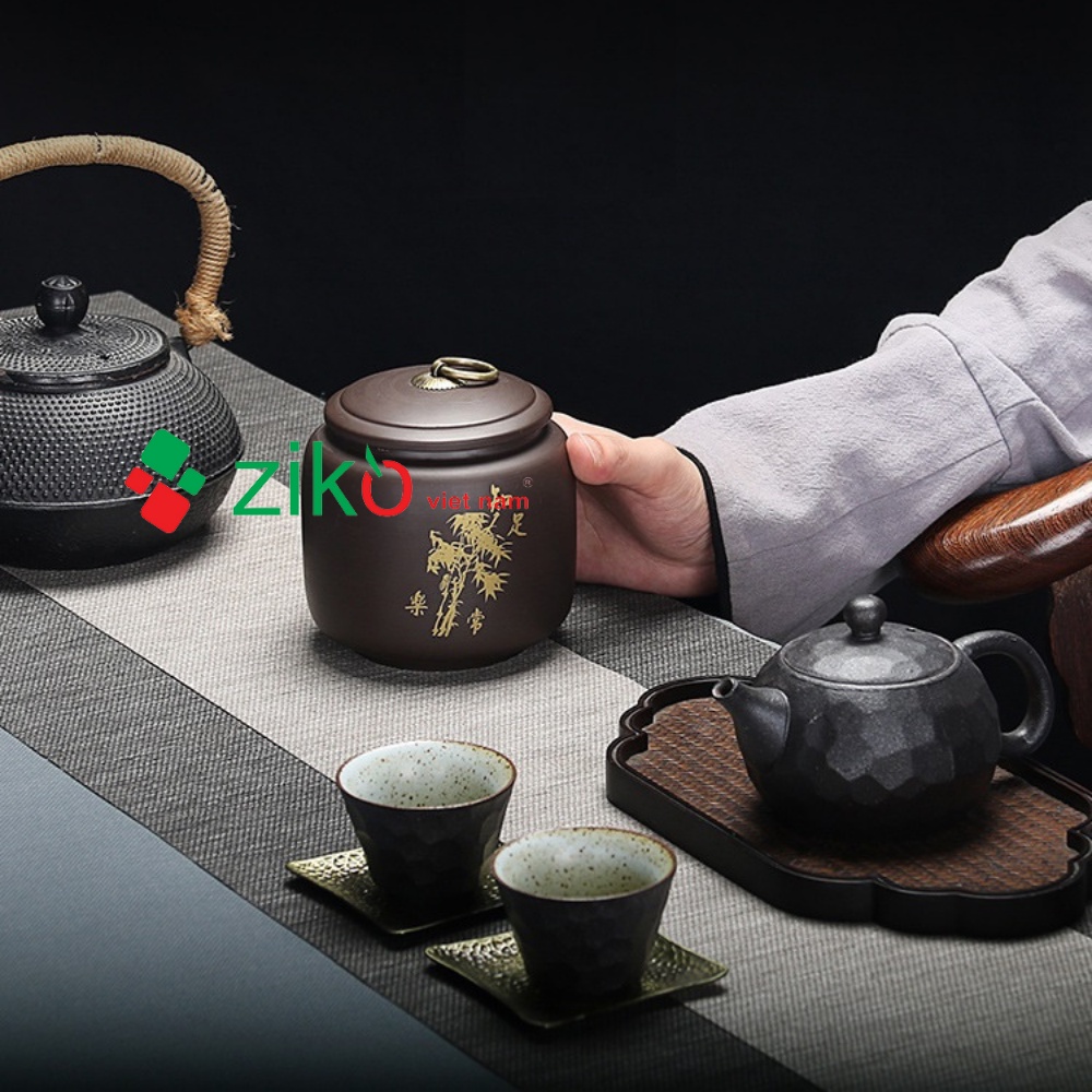 Hũ tử sa Bình đựng trà bằng tử sa 650ml Giá rẻ nhất Hà Nội mẫu giao ngẫu nhiên