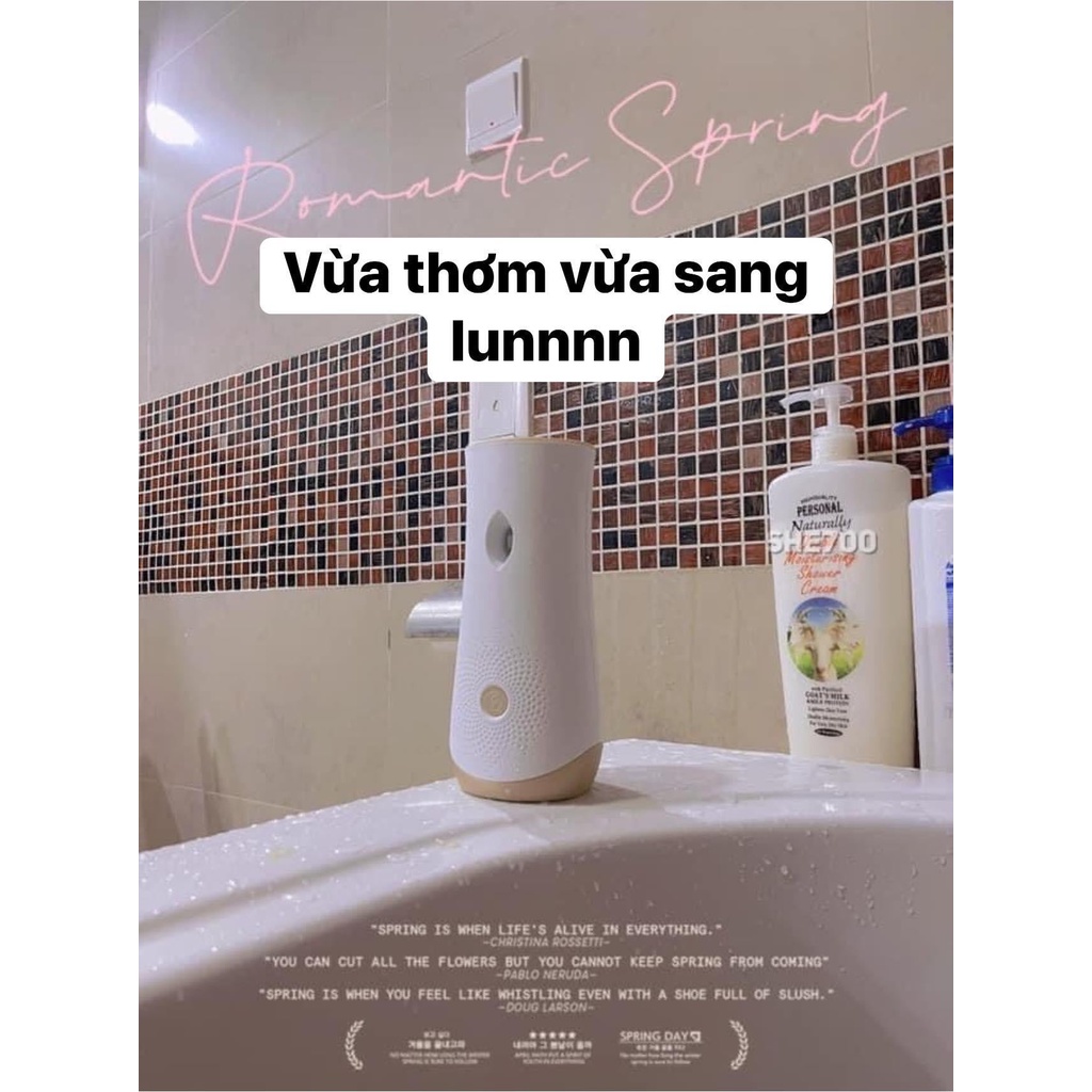 Máy xịt thơm phòng tự động GLADE Nhật Bản - cảm ứng tự động xịt thơm phòng.