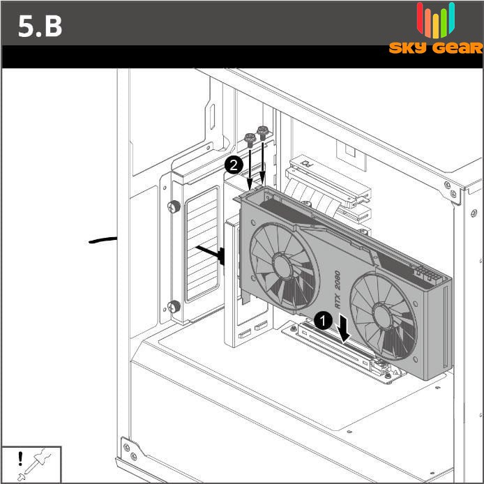 Bộ Giá dựng VGA CoolerMaster Universal Vertical GPU Holder Kit V2, hỗ trợ dựng đứng card màn hình VGA