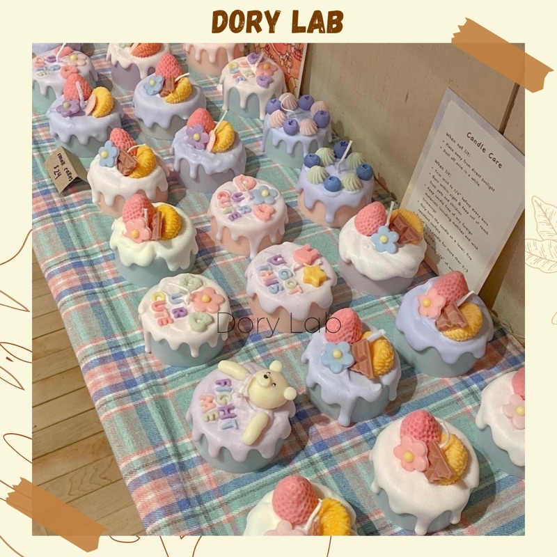 Nến Thơm Bánh Kem Mix Topping Trang Trí Theo Yêu Cầu, Quà Tặng Ý Nghĩa  - Dory Lab