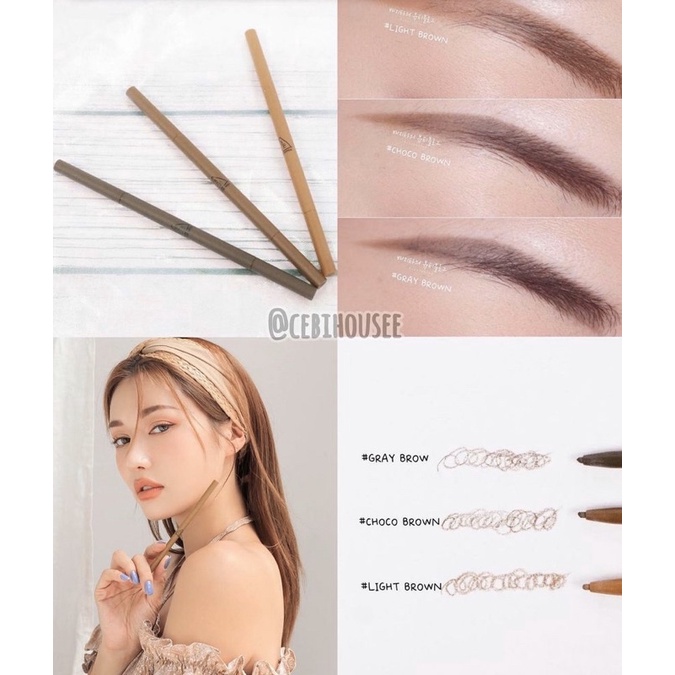 [TRẢ ORDER] Kẻ mày 3.CE SUPER SLIM EYE BROW PENCIL giá sale 70%