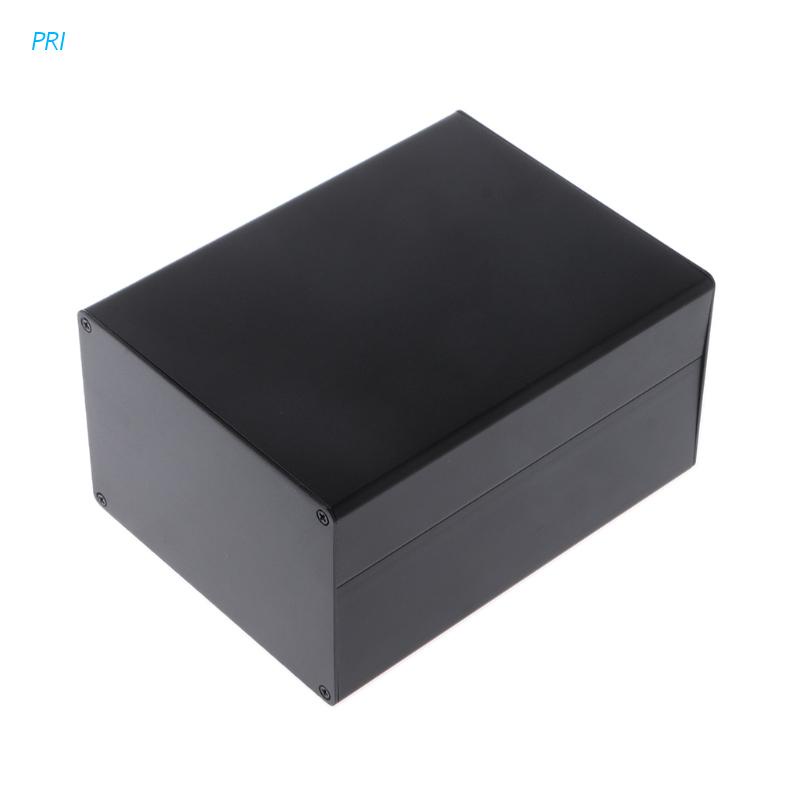 Hộp đựng nguồn điện bằng nhôm màu đen cỡ 155x120x83mm cho dự án DIY