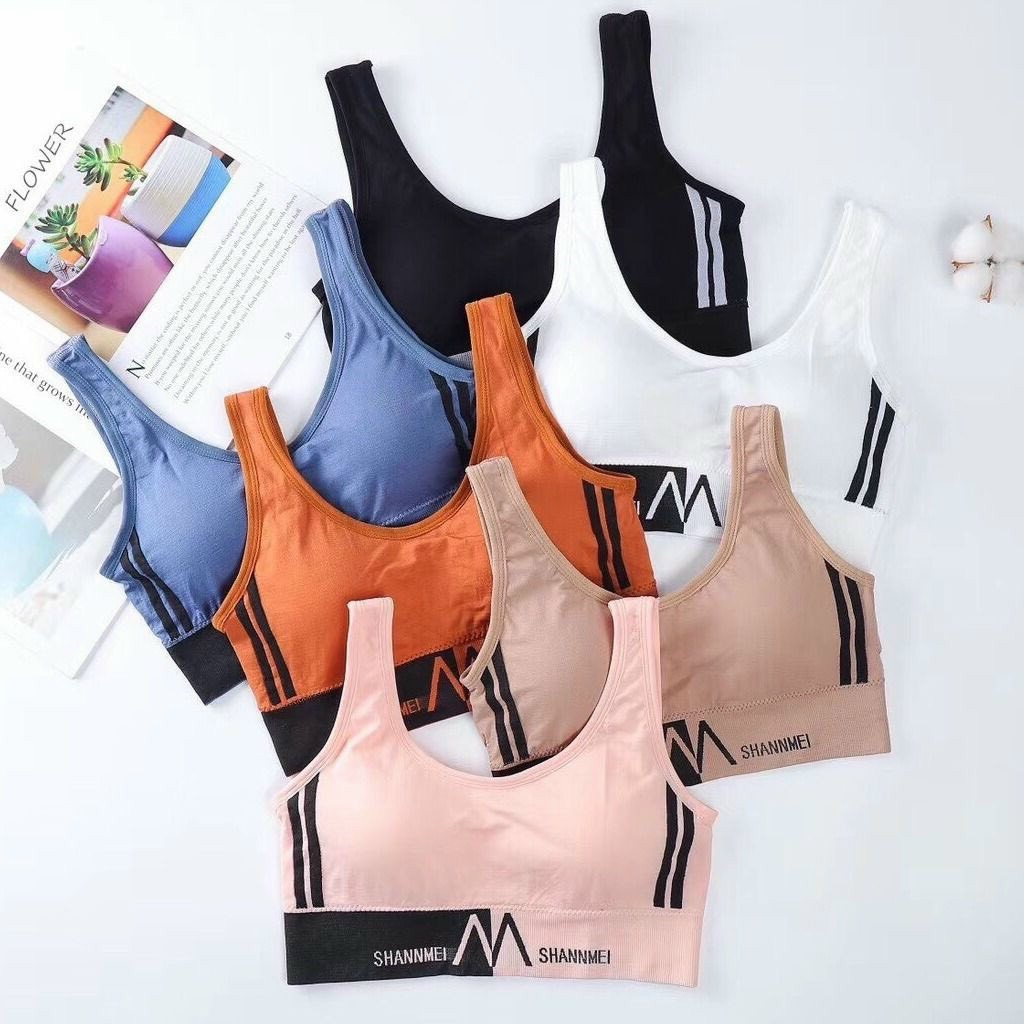 Áo Bra Tập Gym Thể Thao, Áo Bra Gân Tâm Hút Mồ Hôi Kiểu Dáng Croptop Cực Hot 3384