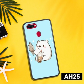 [FREESHIP ĐƠN TỪ 50K] Ốp lưng Oppo A5s - A7 - F9 in hình trà sữa gấu siêu đáng yêu