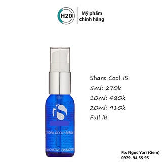 Serum cấp nước, làm dịu và phục hồi da tổn thương b5 + ha is clinical hydra cool