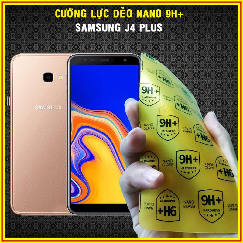 Dán cường lực nano mặt trước, sau Samsung J4 Plus