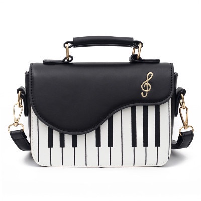 Túi Xách Da PU In Hình Đàn Piano Thời Trang Hàn Quốc Mới Cho Nữ