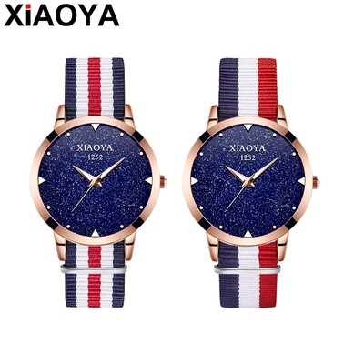 Đồng hồ đeo tay XIAOYA 1252 dây đeo nylon trẻ trung thời trang dành cho nữ