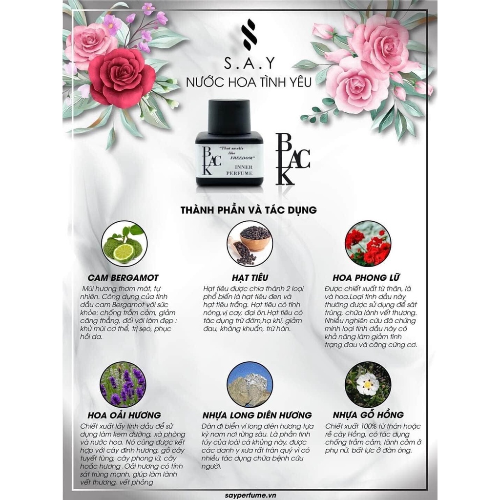 Nước hoa vùng kính S.A.Y hải âu việt- chính hãng 100%