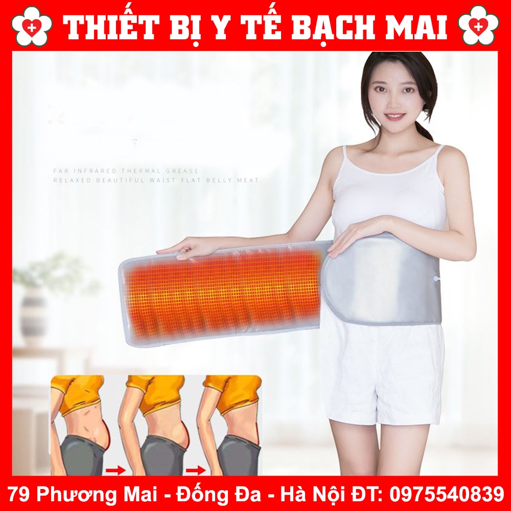 Đai Quấn Nóng Kết Hợp Rung Giảm Béo Cao Cấp 2 Trong 1