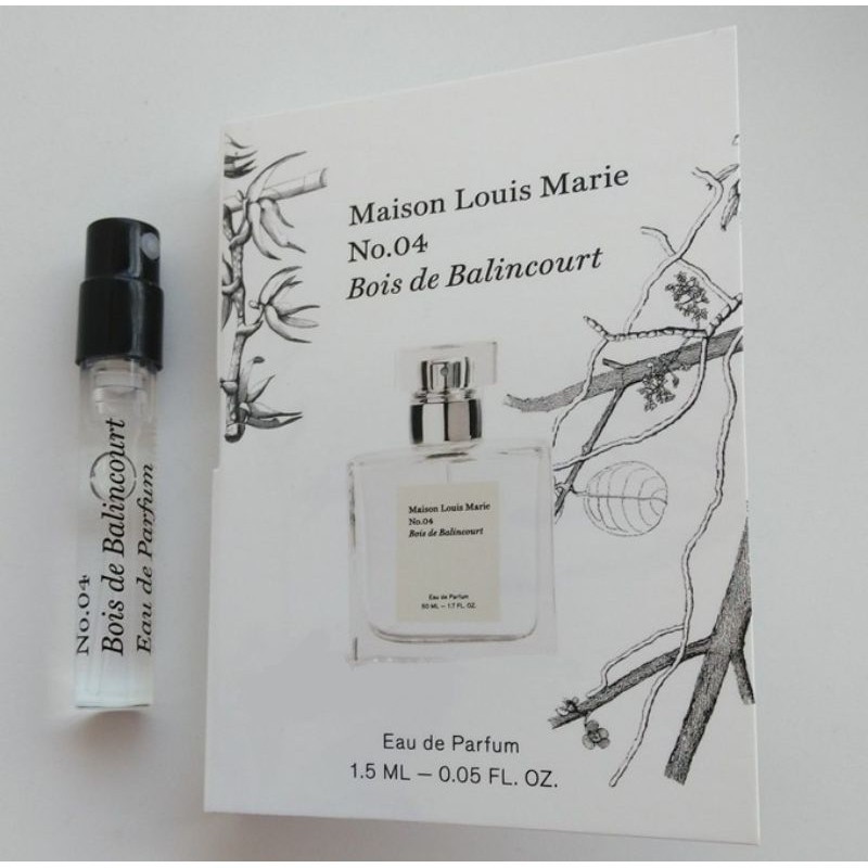 Maison Louis Marie 💥 Mẫu Thử Vial Sample Nước Hoa Nam Nữ No.04 Bois de Balincourt Eau de Parfum