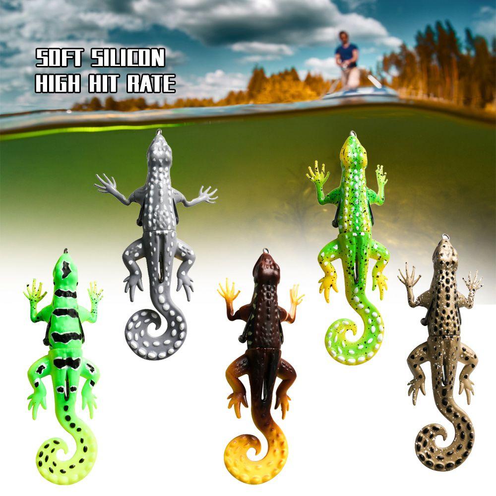 MYRONGVN Set 1 / 5 Mồi Câu Cá Giả Bằng Cao Su Siêu Bền