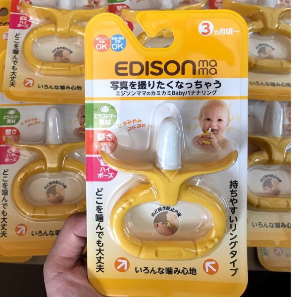 Gặm nướu cho bé hình trái chuối tròn Edison Mama Nhật