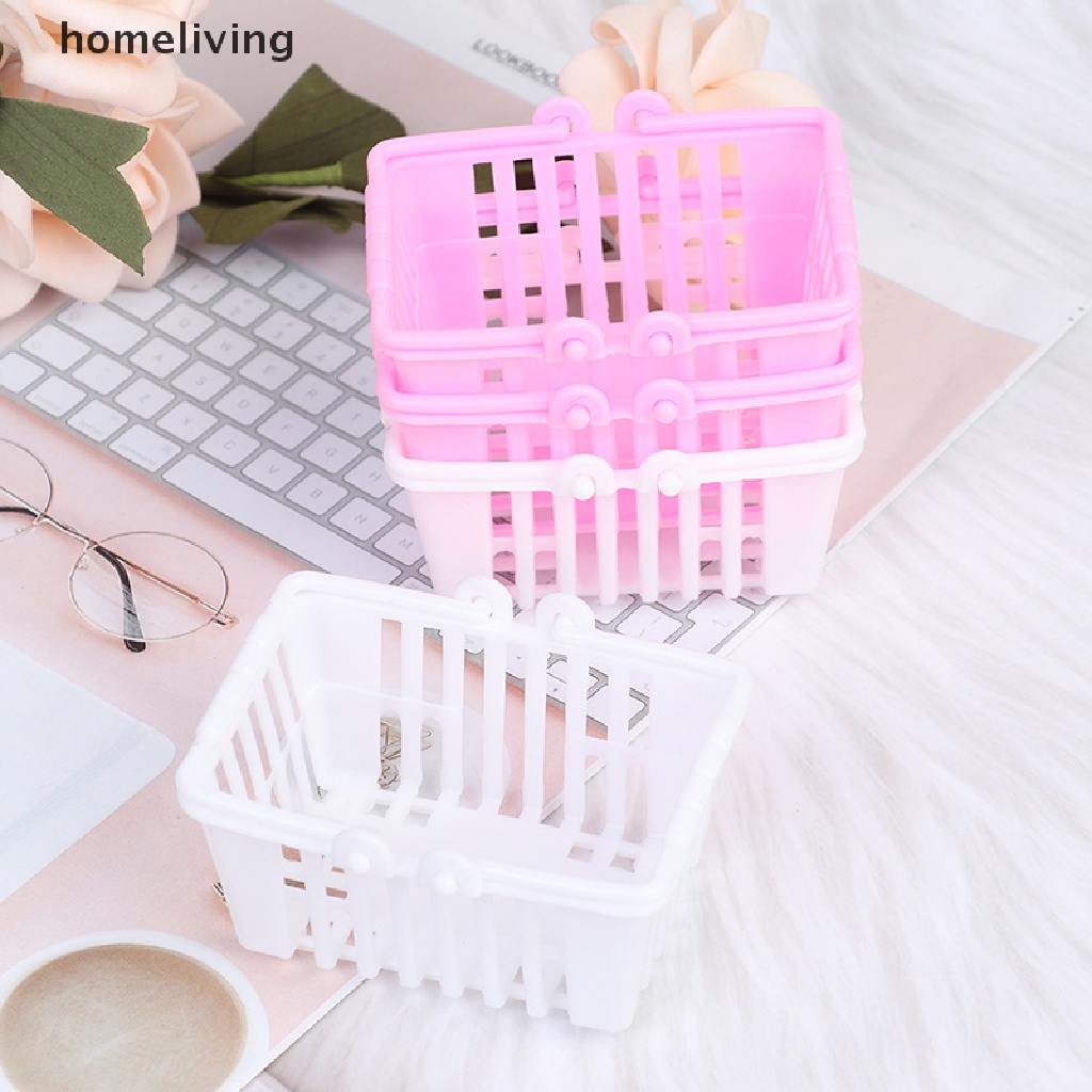 Set 2 Giỏ Mua Sắm Mini Đồ Chơi Dành Cho Nhà Búp Bê