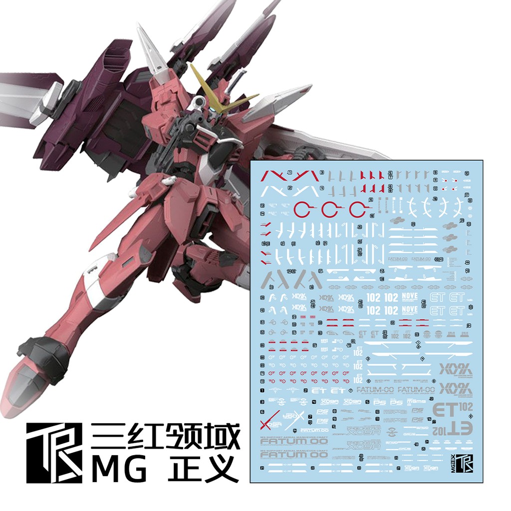 Decal nước MG Justice Gundam