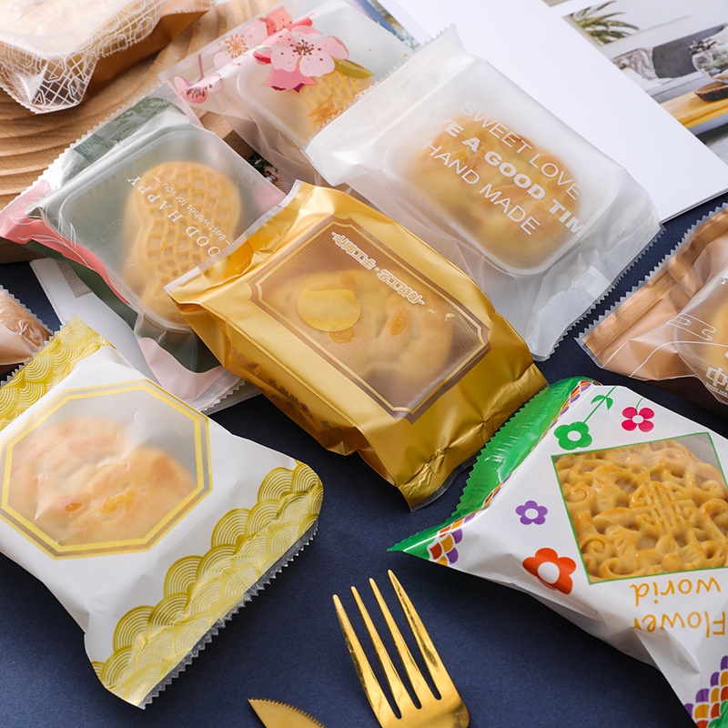 100 Túi Đựng Bánh Kẹo, Bao Bì Đựng Trà, Bánh Kẹo Hàn Nhiệt Nhiều Họa Tiết - VUA BAO BÌ