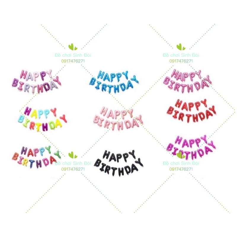 bong bóng trang trí tiệc sinh Nhật - Happy Birthd