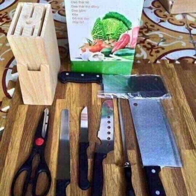 Set dao inox nhà bếp 8 chi tiết