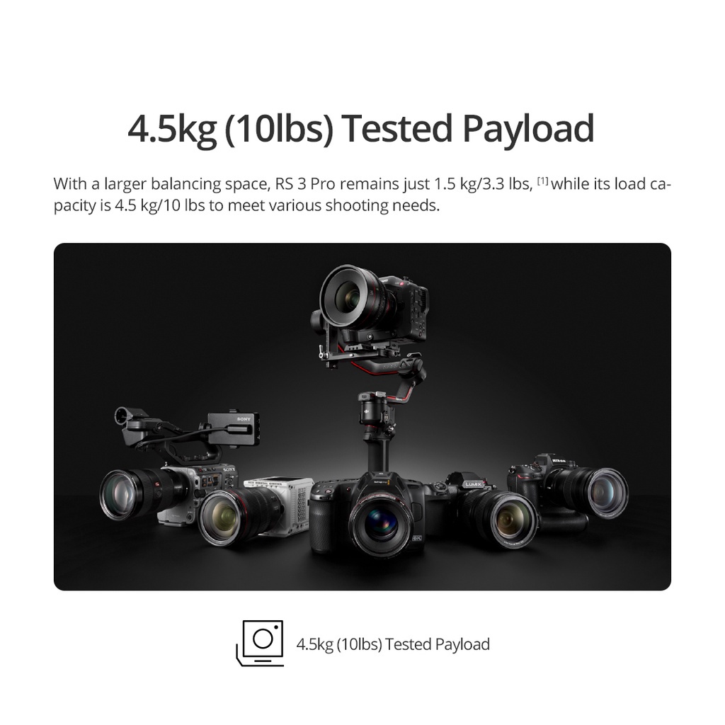 Tay Cầm Gimbal Chống Rung DJI RS3 Pro Hàng chính hãng Bảo hành 12 tháng 1 Đổi 1