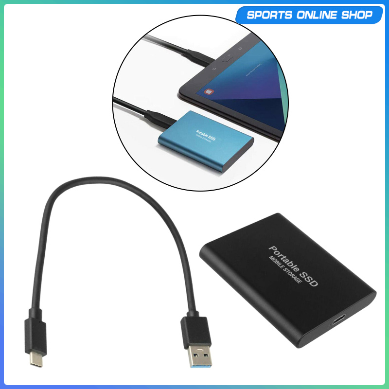 2.5 inch USB 3.0 USB 3.1 Gen-1 500GB SSD External Portable Solid State Drive Storage USB-C Compatible