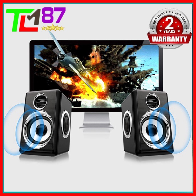 Loa Máy Vi Tính PC Laptop Để Bàn Cao Cấp 2.0 KISONLI T-005 - Loa Nghe Nhạc Mini Có Dây