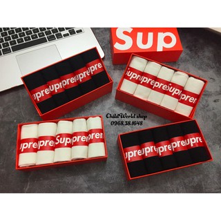 Set 5 đôi tất vớ SUPREME Unisex Full box LOẠI I