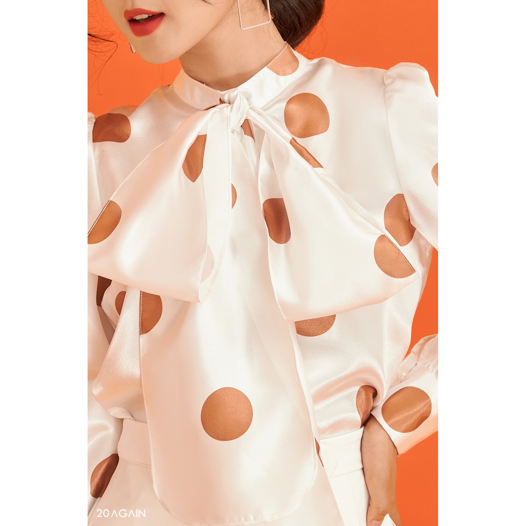 Áo sơmi dài tay nơ cổ- 20Again ASC0023 | BigBuy360 - bigbuy360.vn