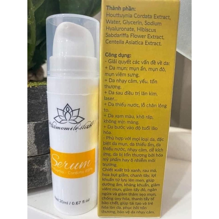 Serum mụn không bong Chamomileskill Houttuynia Cordata 89%