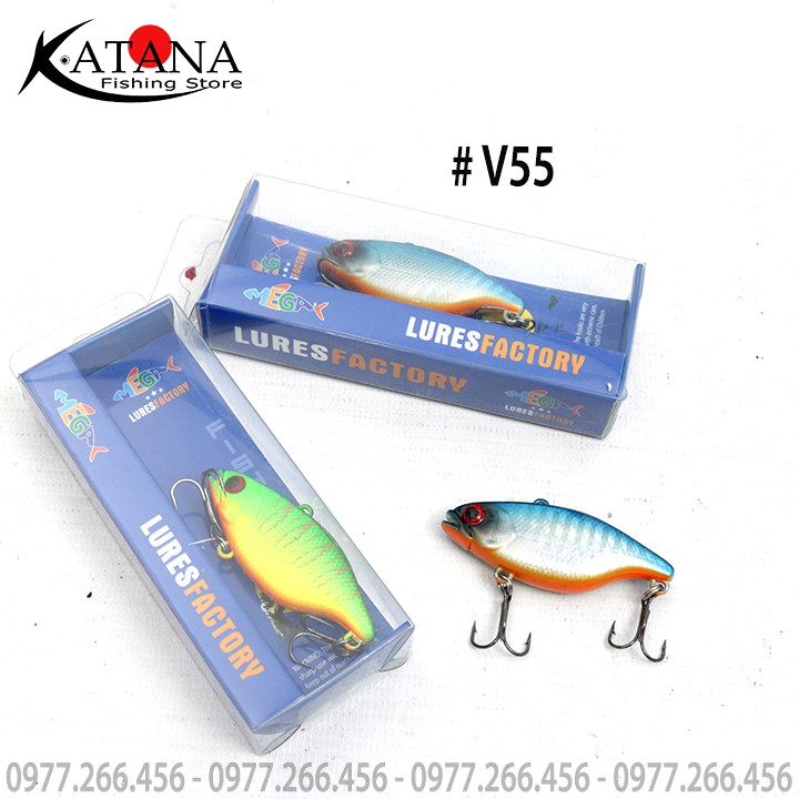Mồi lure cá giả V50 - V55 - mồi câu cá lóc, cá vược, cá tự nhiên