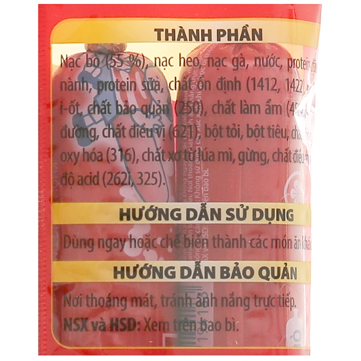 Xúc xích Bò tiệt trùng Vissan 280g (4 cây) -  SM0034 -  SIBMART