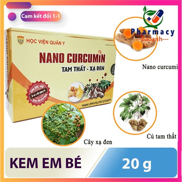 Nano Curcumin Tam Thất Xạ Đen Học viện Quân Y