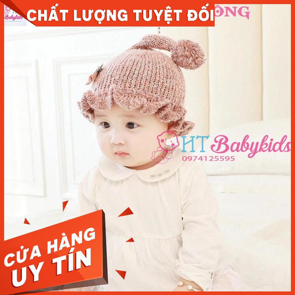 [ MẪU HOT ] Nón Len Cho Bé Kiểu Dáng Đuôi Bông Ngộ Nghĩnh [ CỬA HÀNG UY TÍN ]