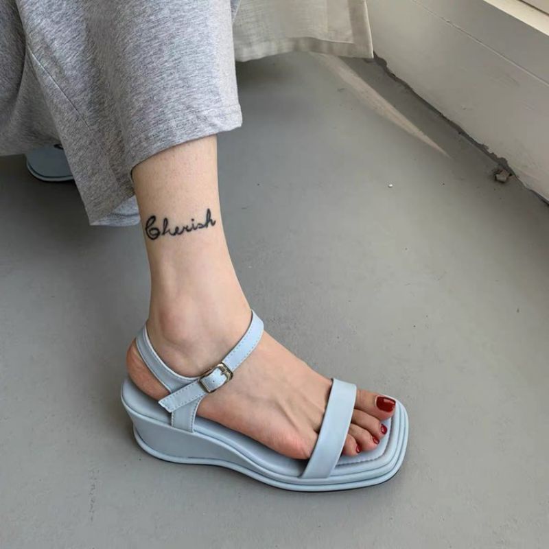 Sandal xuồng quai ngang MAILIAA đế 7 phân dễ đi