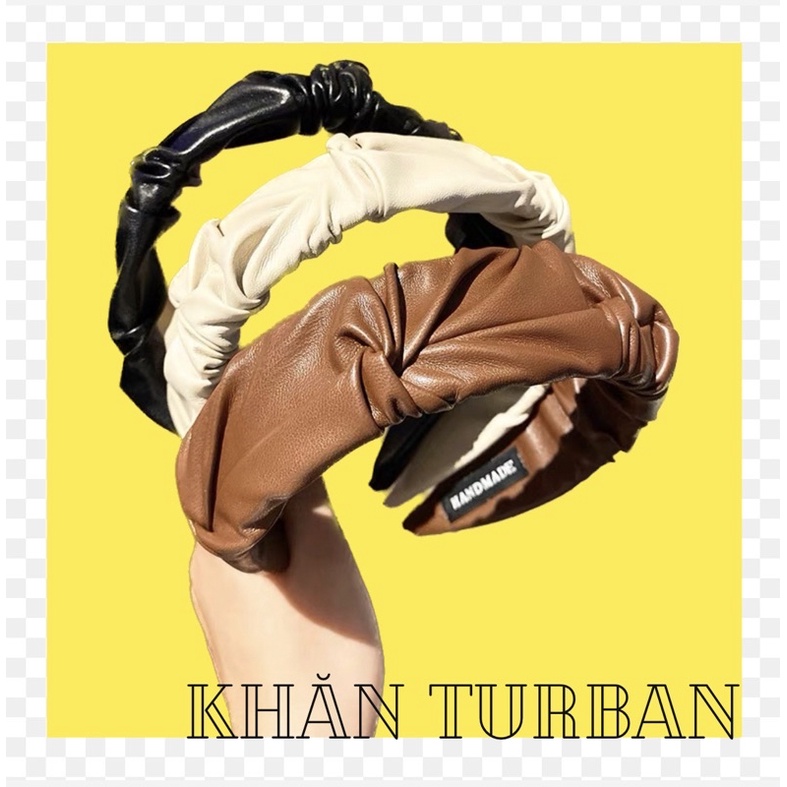 Cài tóc PU màu trơn xinh Cài tóc cá tính