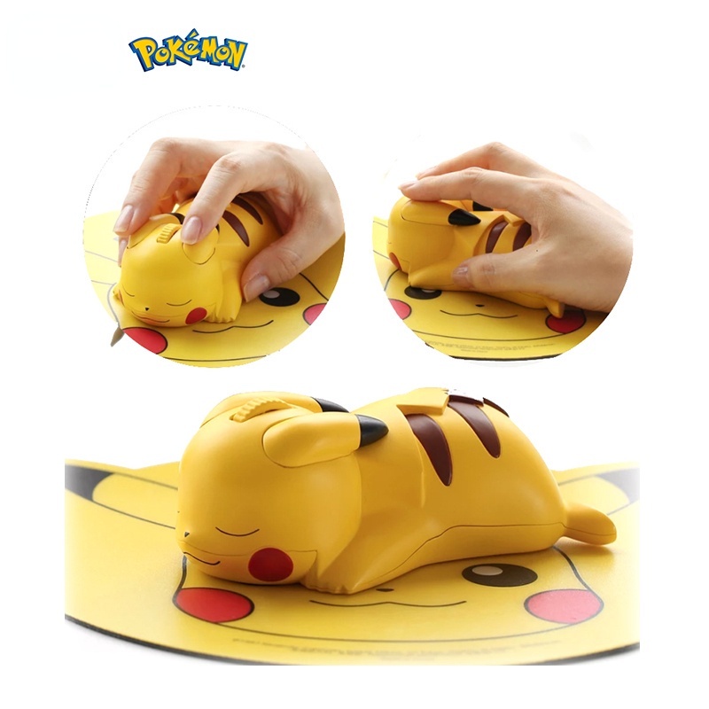 Chuột không dây Bluetooth Hình Pikachu/Crayon Shinchan/Pikachu Đáng Yêu