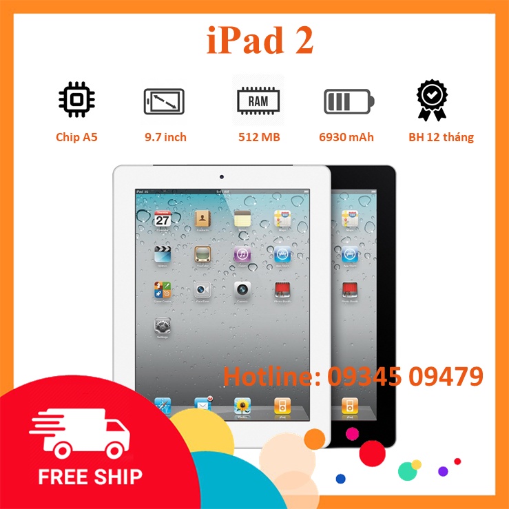 Máy Tính Bảng IPad 2 Chính Hãng. Tặng Phụ Kiện Khi Mua Máy, Bảo Hành 12 Tháng | BigBuy360 - bigbuy360.vn