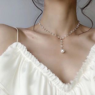 [HOT] VÒNG CỔ DÂY CHUYỀN CHOKER ĐÍNH ĐÁ ĐÍNH HẠT NGỌC NHÂN TẠO THỜI TRANG SANG TRỌNG PHONG CÁCH HÀN QUỐC 222VC055