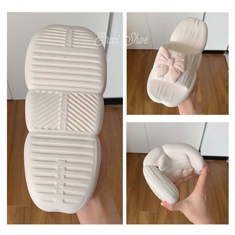 Oeggeo shop Dép Mang Trong Nhà Ba Chiều Thắt Nơ Cho Nữ